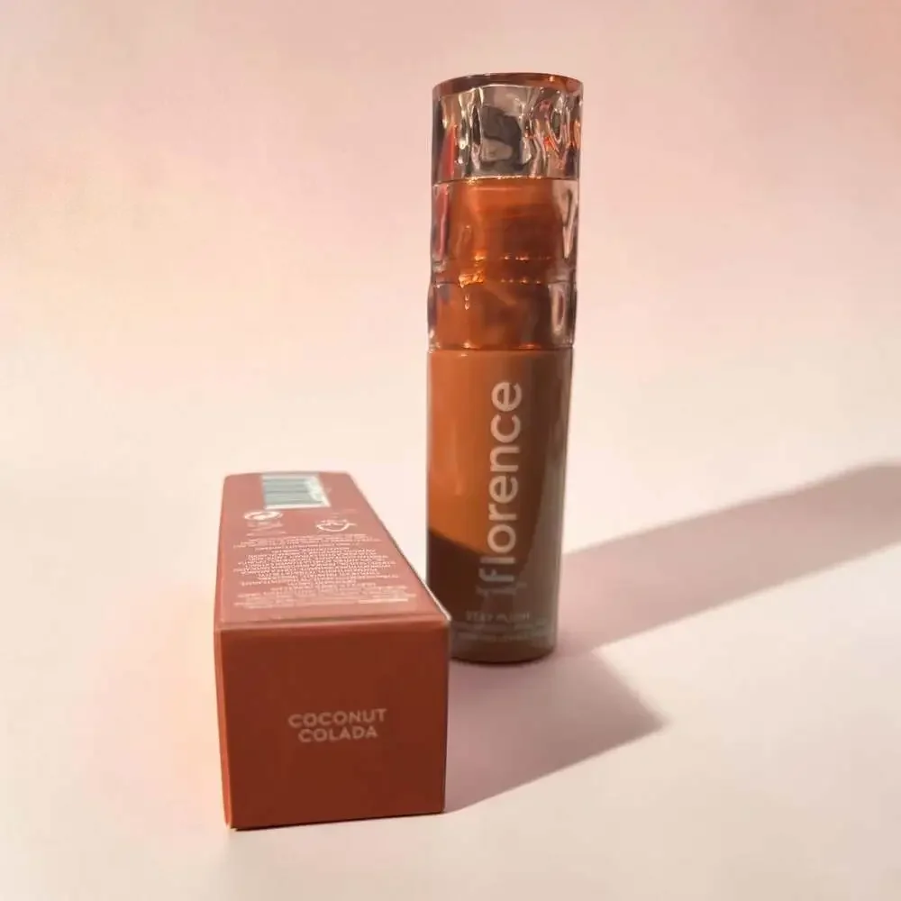 NEW! Florence by Mills Stay Plush Serum Infused Lip Oil Tint in Coconut Colada